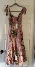 Reformation Nadira Dress Rose Garden $278 size 0 B1767