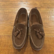 OAK STREET BOOTMAKERS SNUFF REPELLO SUEDE TASSEL LOAFER MADE IN USA SIZE 7.5D