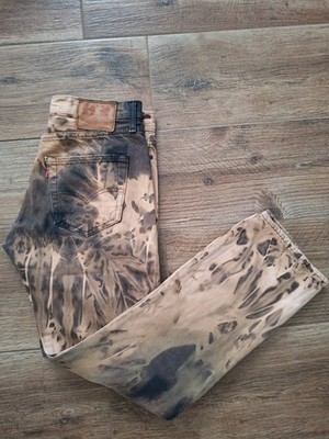 Levi's 501 Premium W30 L30 Custom 1of1 Tie-Dye Bleach Acid Wash Jeans
