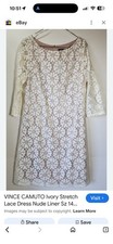 Vince Camuto Women's Sz 14 White Lace Dress