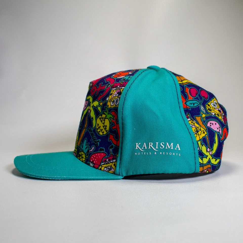 Pantalones Cuadrados Bob Esponja Talla Juvenil Sombrero Correa Nickelodean Hotels and Resorts Foto 4 de 4