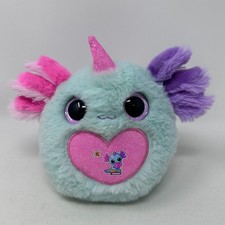 ZURU Rainbocorns Axolotlcorn Mexie Plush Unicorn Axolotl Blue Pink Cuddle Toy 7"