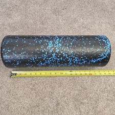LuxFit 18 Inch Blue Speckled Foam Back Leg and Body Roller for Physical Therapy