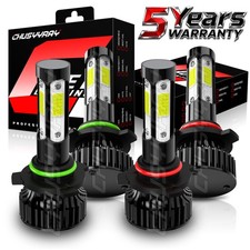 9005 9006 Led Headlights Kit Combo Bulbs 6500k High Low Beam Super White Bright 9005 9006 Led Headlights Kit Combo Bulbs 6500k High Low Beam Super White Bright