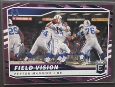 2021 Panini Donruss Elite Field Vision Peyton Manning FV10 Purple /75 HOF Colts 
