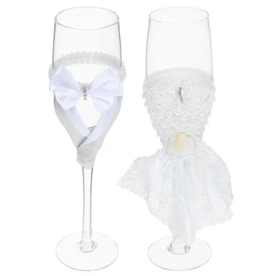 1 paire de gobelets en verre, gobelets à bière, verres de décoration pour fête - Photo 1/4