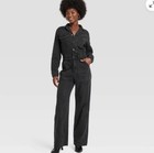 Women's 4 Long Sleeve Utility Baggy Denim Jumpsuit - Universal Thread