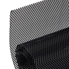 AggAuto Universal 40"x13" Car Grill Mesh - 3x6mm Rhombus - Black, Black