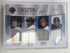 2009 Ultimate Collection Generations Eight Jersey Red Sox Team /20 Ted Williams