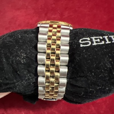 Seiko Championship White Gold Enamel Dial Two Tone jubilee