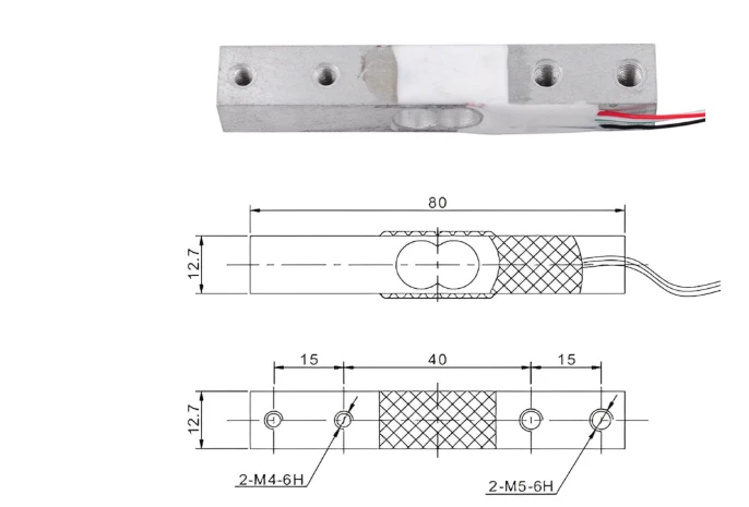 2 Pack Digital Load Cell Sensor 3kg YZC-133 High Precision Arduino DIY Scale - Image 3 of 4