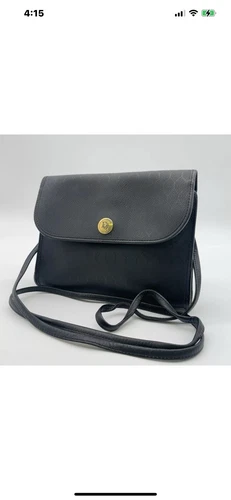 Authentique sac à bandoulière Christian Dior nid d'abeille noir