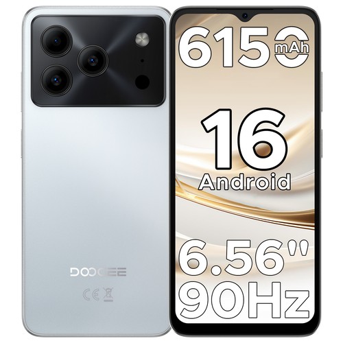 DOOGEE Note 56 Handy Ohne Vertrag Android 16  6,56" Smartphone 24GB+64GB 6150mAh