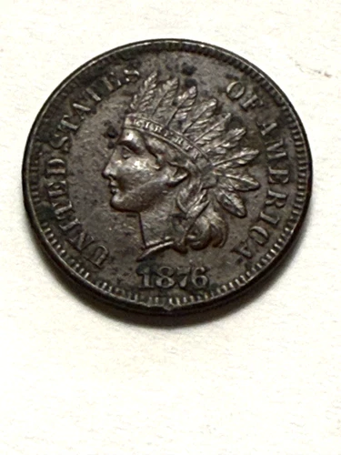 1876 Indian Head Cent 1c Nice- Fine/Very Fine