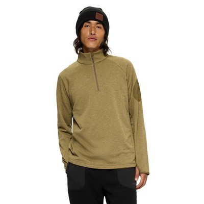 Men's Quarter Zip Active Pullover, Long Sleeve Athletic Outdoor Workout Jacke...