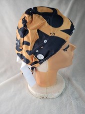 Scrub Caps NEW Bouffant Style Set of 2 Black Cats Medical Food Service