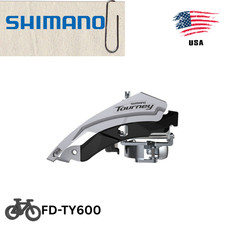 Shimano Tourney FD-TY600 Front Derailleur 6/7/8-Speed Triple Top Swing