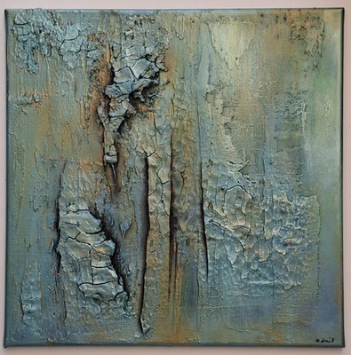 N. Rönsch Abstrakt MALEREI Kunst Original BILD Gemälde MODERN Unikat 5ocm X 5ocm
