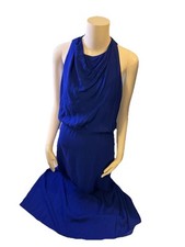 Authentic Versace Navy Maxi dress Model A81102 NEW