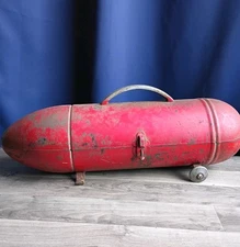 Vintage Blackhawk Torpedo Tool Box Garage Tools Hot Rod Red Rocket Style 1950's