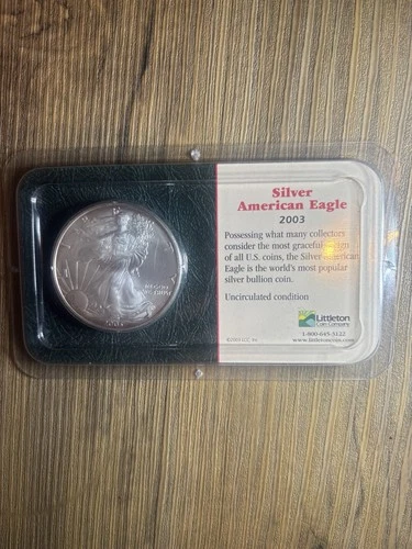 2003 American Silver Eagle Silver Dollar 1oz .999 Fine Silver Sealed PCS Genuine
