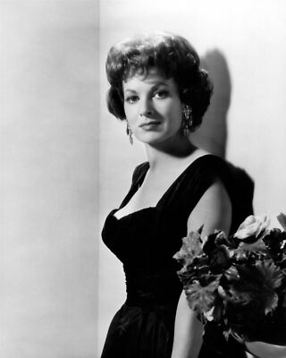 Maureen O'Hara glamour 1960's in black dress shows cleavage 11x17 poster