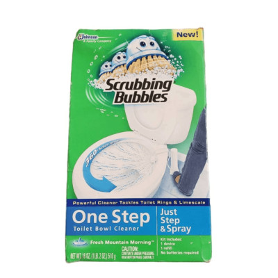 Nib Scrubbing Bubbles One Step Toilet Bowl Bathroom Cleaner Device & Refill