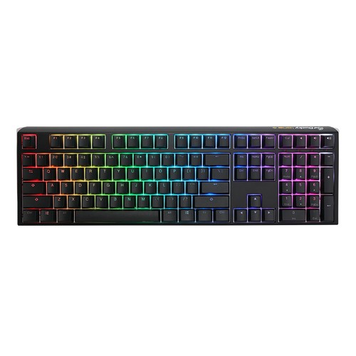 Ducky One 3 RGB Cherry Silent Red Schalter Schwarz Tastatur Hebräisch Englisch USB-C