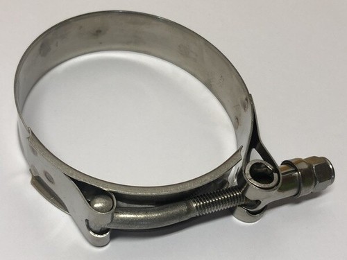 Raceworks RWC-225 2.25" 63-71 mm T Bolt clamps x 2 Stainless steel Heavy duty - Imagen 3 de 4