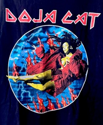 Doja Cat Kanji Men s Black T Shirt Size L