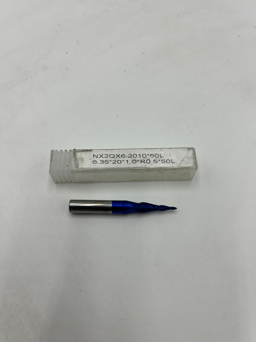 Router Drill Bit NX2QX6l2010*50L 6.35*20*1.0 R0.5*50L Blue Tip | eBay