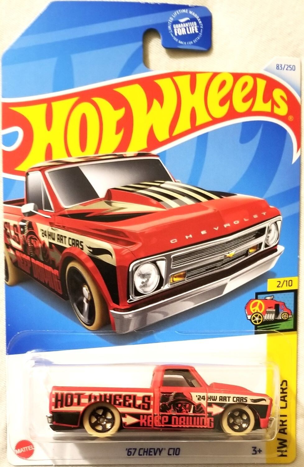 Hot Wheels - 2024 HW Art Cars 2/10 '67 Chevy C10 83/250 (BBHTD72)