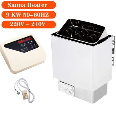 9KW FIRMER STRUCTURE WET & DRY SAUNA SPA HEATER STOVE External CONTROLLER