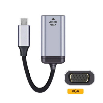 USB-C Type C to 1080p 60hz VGA Cable Monitor Adapter for Tablet Phone Laptop