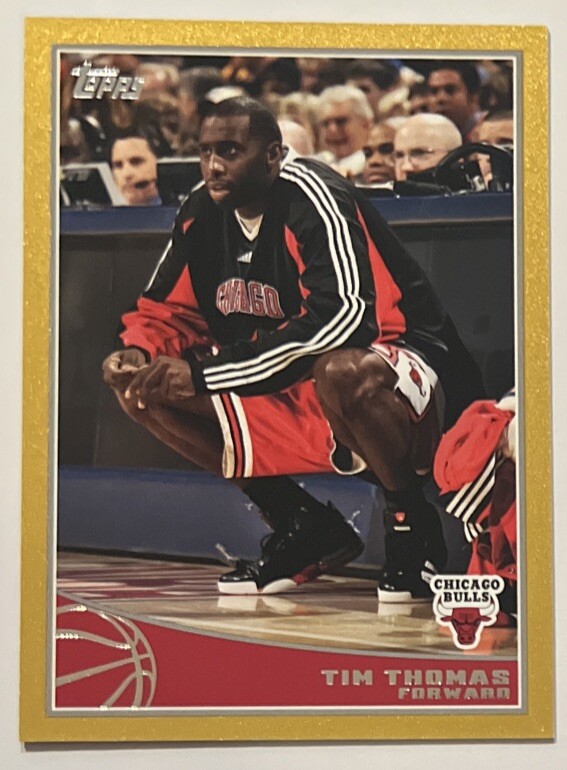 Tim Thomas 2009-10 Topps Gold Parallel #36 #’D /2009 Chicago Bulls ESE