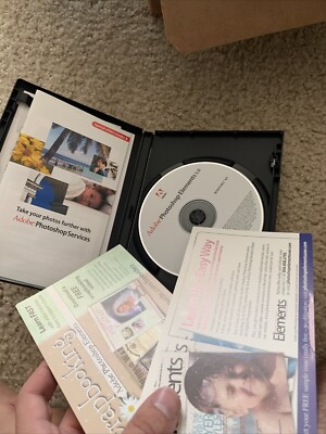 Adobe Photoshop Elements 5.0 Software W/ Product Code & Inserts