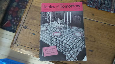 1939 Spool Cotton Crochet Pattern Book TABLES OF TOMORROW #135