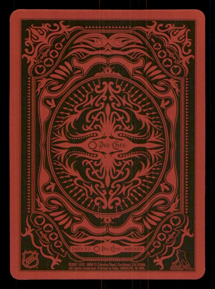2021-22 O-Pee-Chee Playing Cards #7CLUBS Matthew Tkachuk - Image 2 of 2