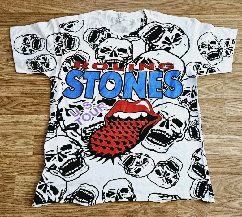Bootleg The Rolling Stones ツアー Tシャツ L Bootleg Rolling Stone U.S. AOP All Over Print Tour T Shirt Large