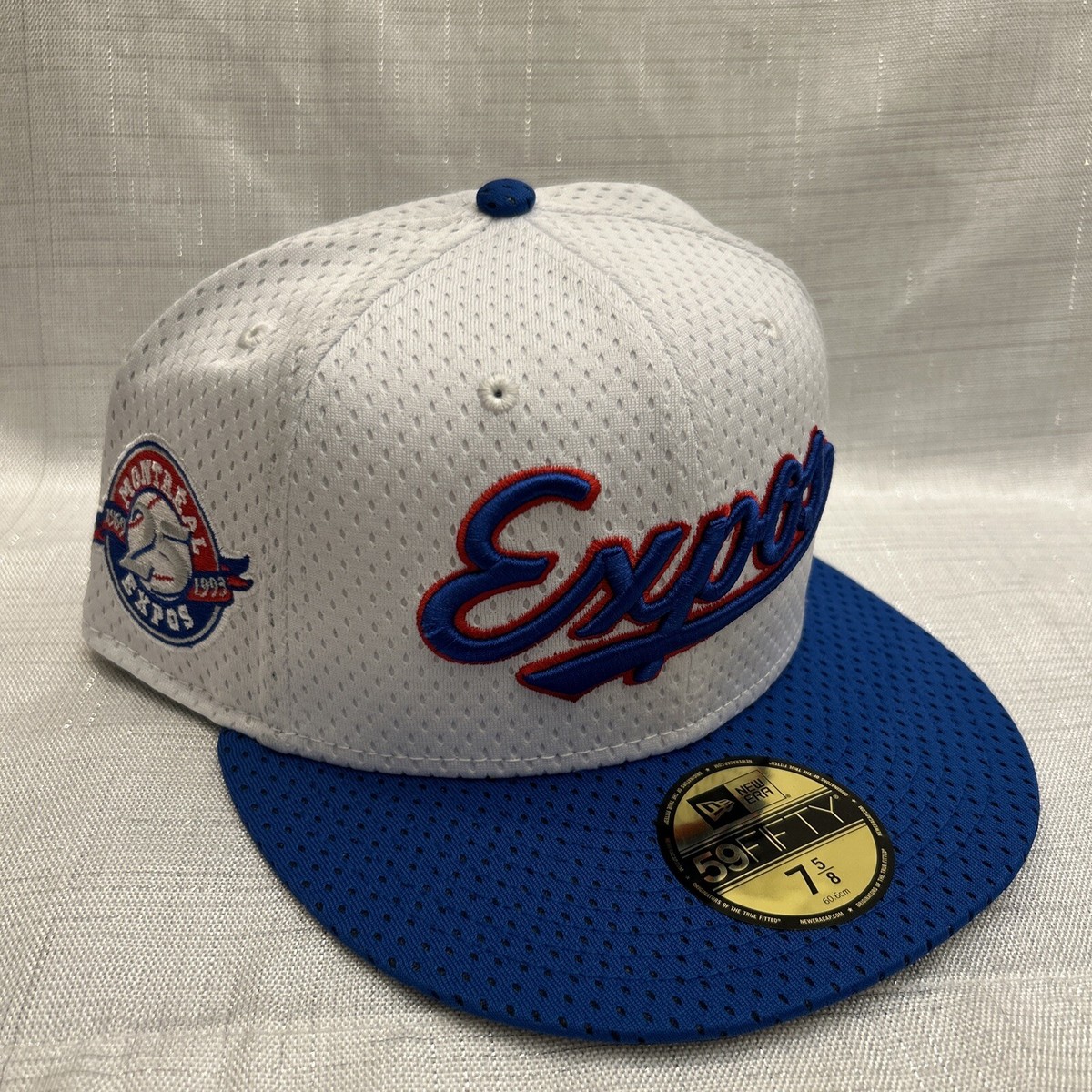 NEW ERA MENS MONTREAL EXPOS 59FIFTY RARE VINTAGE MESH FITTED HAT