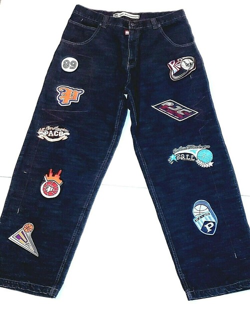 Paco Jeans Mens Sz 36x33 Vintage 90's Baggy Dark Wash Hip Hop Jeans | eBay