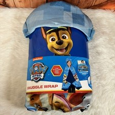 Nickelodeon Paw Patrol Chase Snuggle Wrap Cape Soft Blanket Comfy Throw Blue NWT