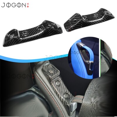 Z06 Real Carbon Compete Seat Belt Buckle Covers For Corvette C8 Stingray Z51 20+