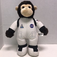 NASA Monkey Chimp Kennedy Space Center Astronaut Plush 12" Pre-Owned Monkey