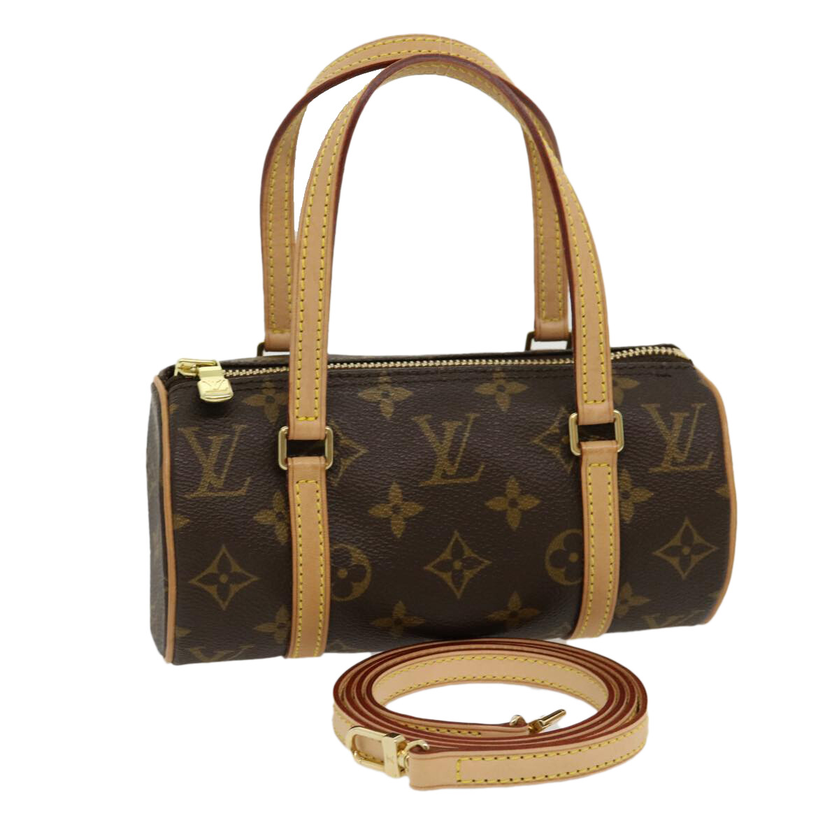 バッグ LOUIS VUITTON PAPILLON MONOGRAM HAND BAG LOUIS VUITTON Monogram Papillon 19 Hand Bag M51389 LV Auth