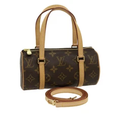 LOUIS VUITTON Monogram Papillon 19 Hand Bag M51389 LV Auth yk4702AV