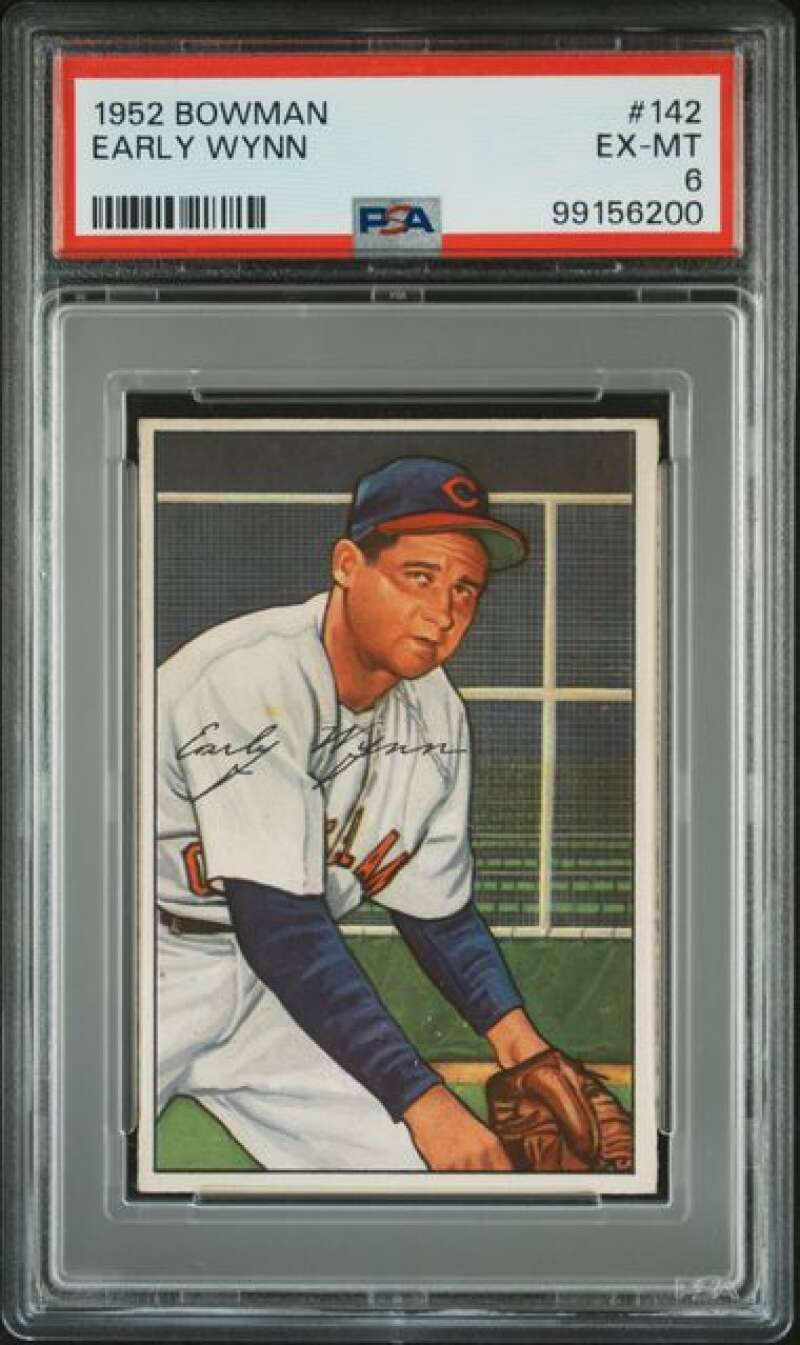 1952 Bowman #142 Early Wynn PSA 6 Indians (6200)