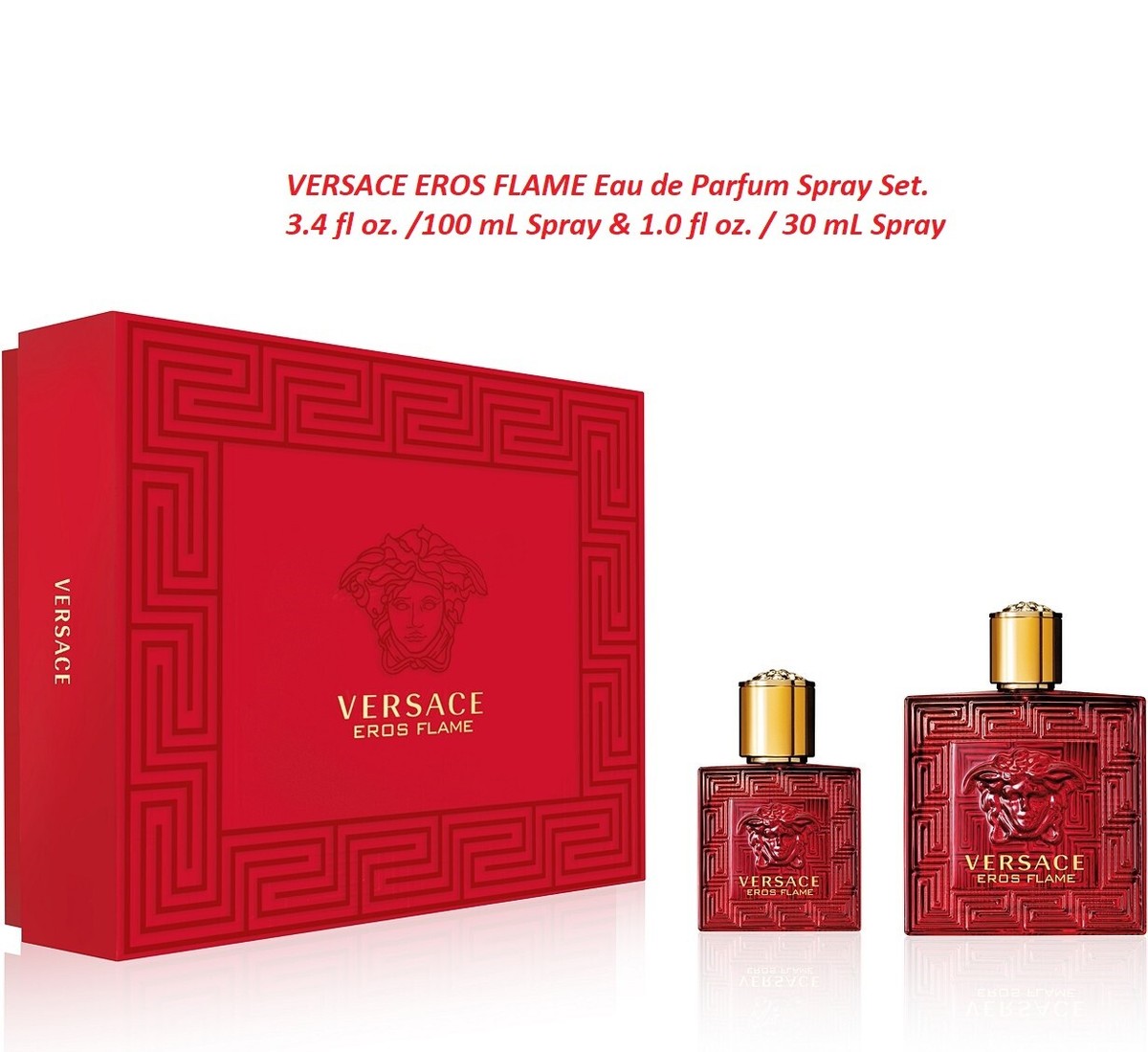 Versace Eros Flame オードパルファム 100ml VERSACE EROS FLAME EAU DE PARFUM SPRAY FOR MEN 1.0 Oz / 30