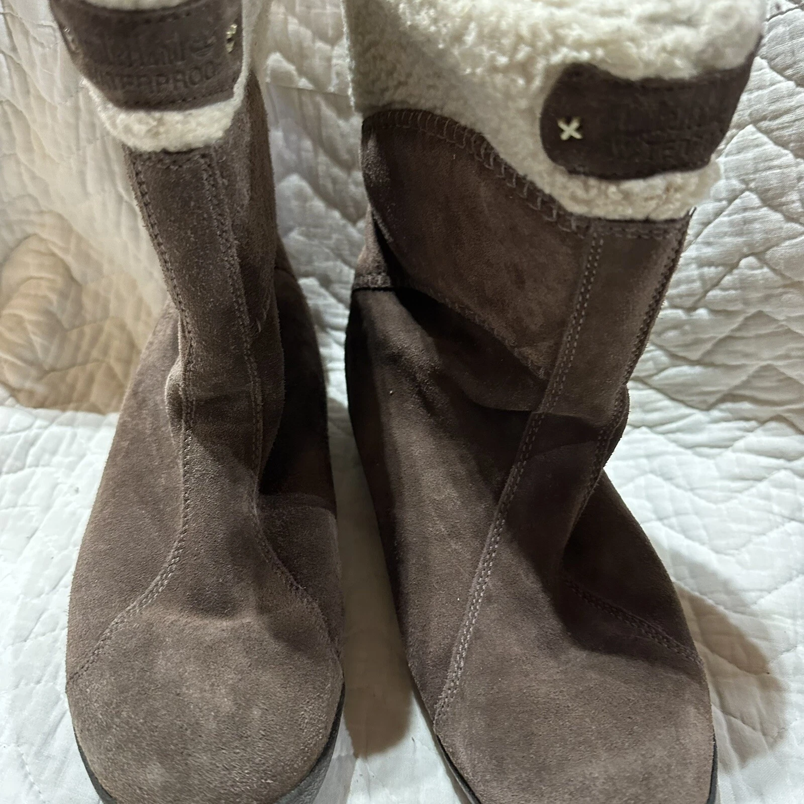 Stivaletti Timberland donna 8M Earthkeepers marrone scamosciato Avebury pull on