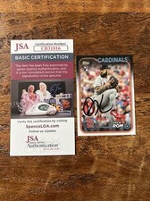 Drew Rom IP Signed Topps Rookie Card JSA Coa Cardinals Autographed